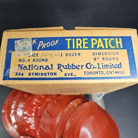 Collector Alert Shock Proof Tire Patch Kit No 4 National Rubber Toronto Ontario - Picture 6 of 11